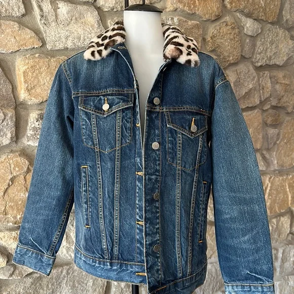 BDG Jackets Coats Urban Outfitters Bdg Denim Jacket W Fur